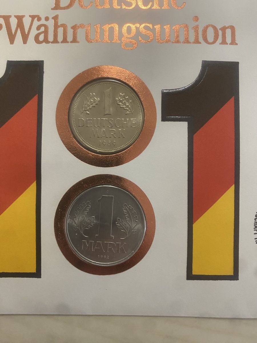 Tutti le monete: Numisbrief Deutsche Währungsunion 2x1 Mark – Nuovo (secondo la descrizione) da Muralto venduto da Alex1912 1