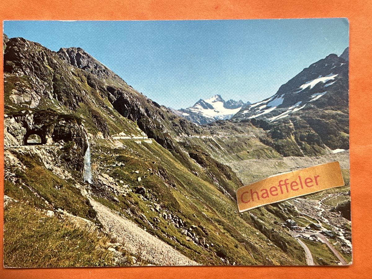 Ansichtskarten: Feldpost: Sustenpass. Stucklistock, Sustenspitz.  – Gebraucht aus Zürich von Chaeffeler
