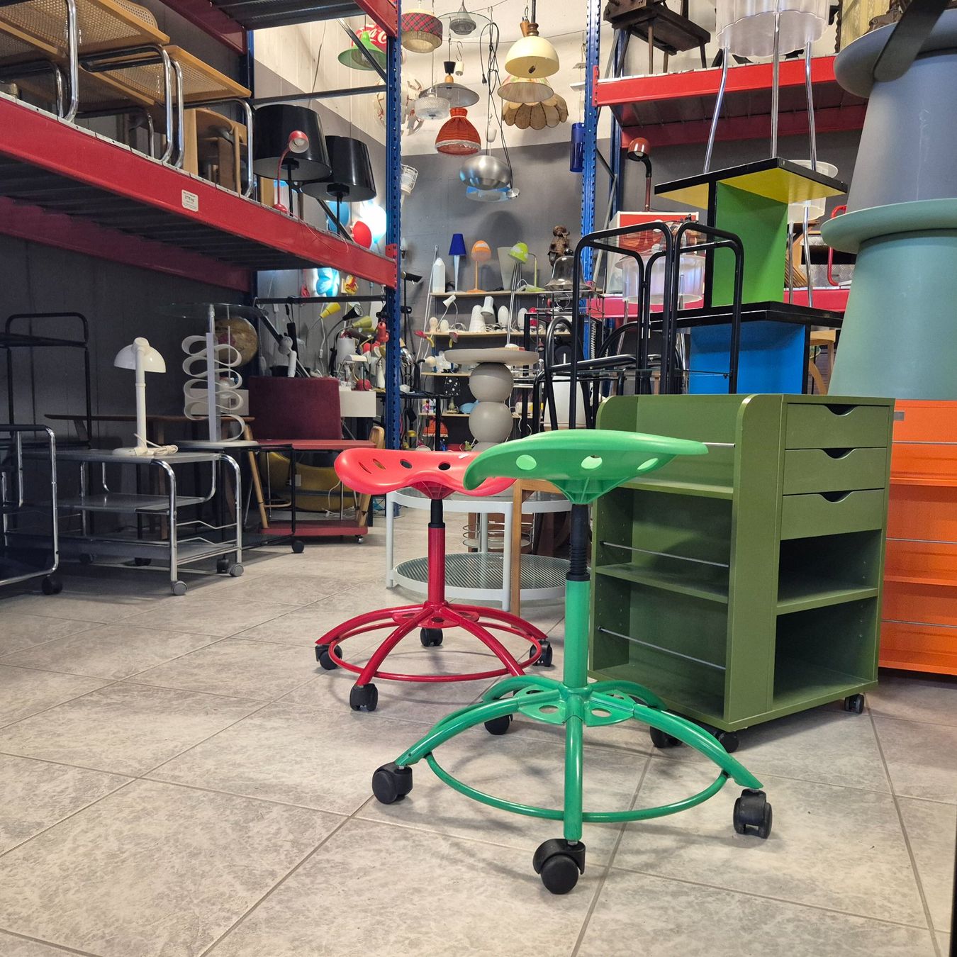 Ikea Sgabelli: Ikea Traktor Stool Bürostuhl Arbeitshocker Hocker Rollhocker – Usato da Nottwil venduto da Wondewa-Shop 8