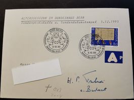 Bundesrat   Tschudi  Autogramm  1993  Alterssession