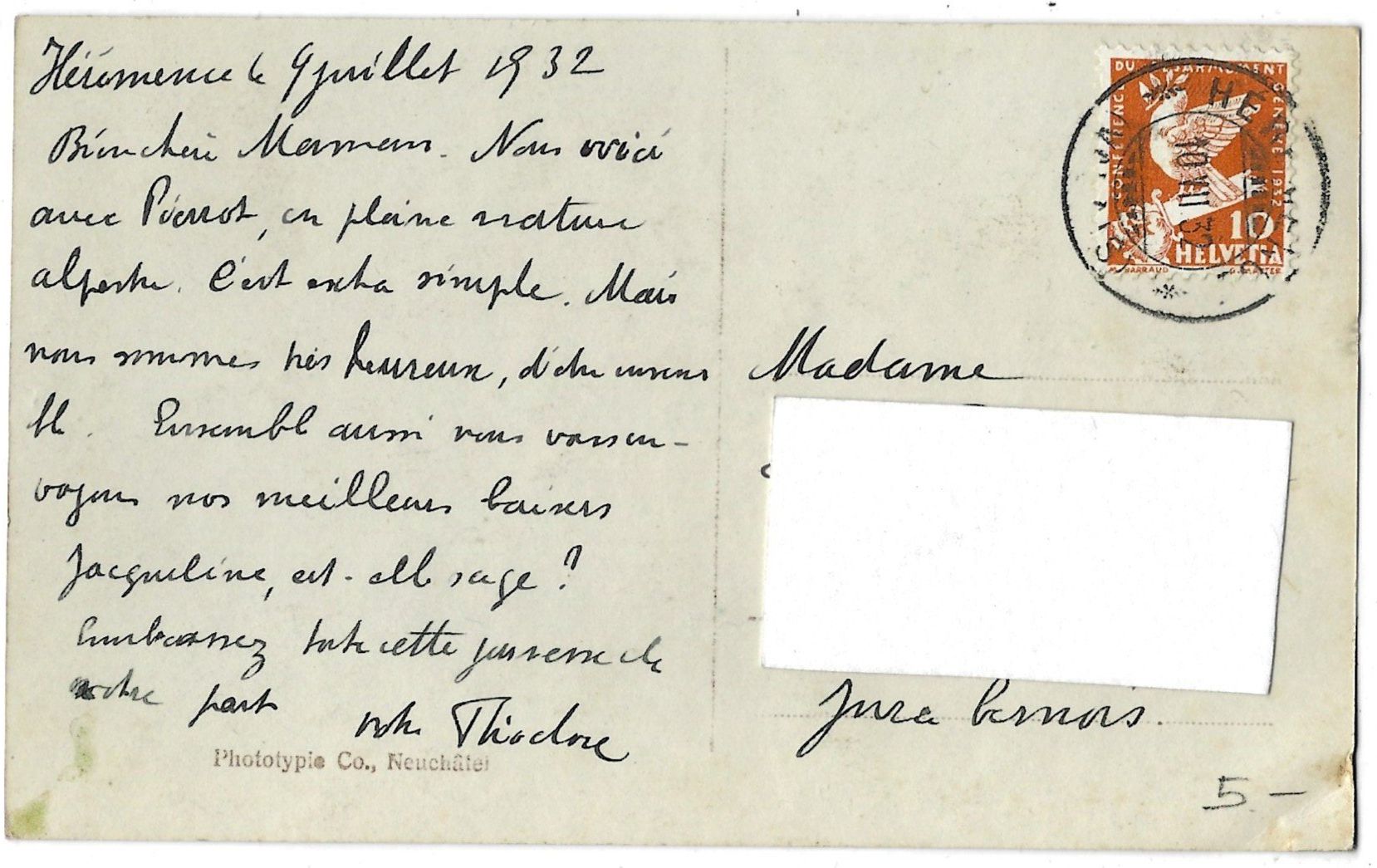 Cartoline postali: 7902    Hérémence  --  Intérieur  du  Village – Usato da Bütschwil venduto da Jackson1A 1