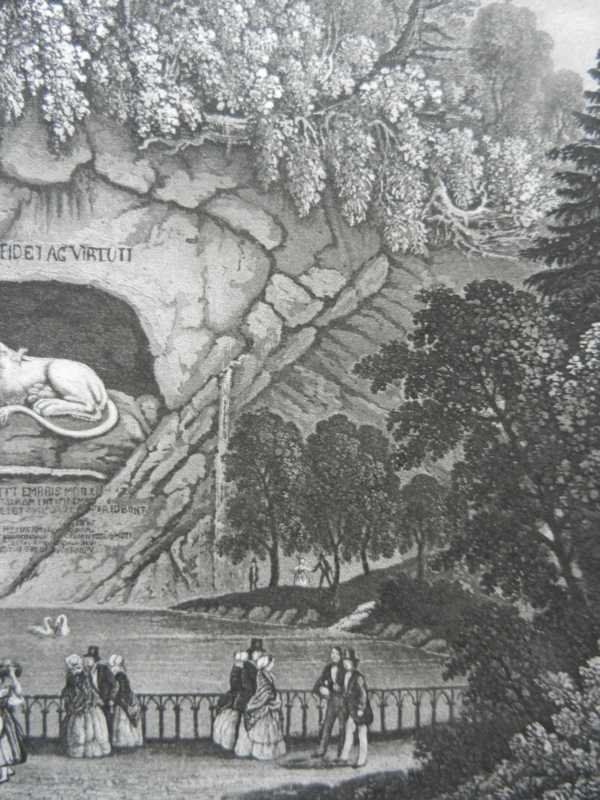 Gravures: Luzern Löwendenkmal – D'occasion à Risch par Rischli15 5