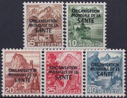 OMS, Nr. 1-5 Satz ungebraucht * mit Gummi.