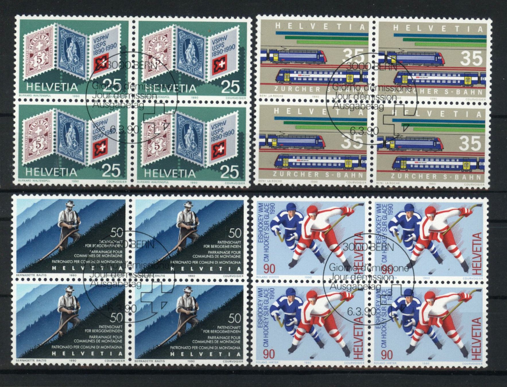 Tutti i francobolli: 1990, Sonderpostmarken I, ET – Usato da Willisau venduto da Vollstempel