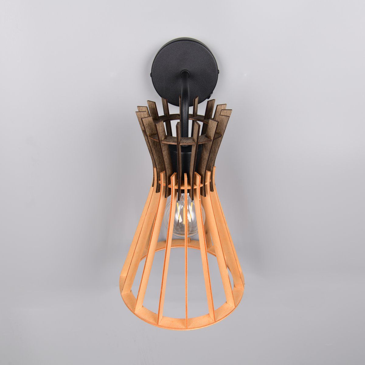 Lampade: Wandleuchte, Schwarz, Braun, 24 cm Höhe – Nuovo (secondo la descrizione) da Kreuzlingen venduto da Smart-Light 8