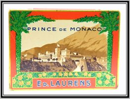 Ed. Laurens Genève Zigaretten Deckel - Blechdose Prince