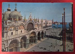 Venedig Markusplatz mit Dogenpalast alt