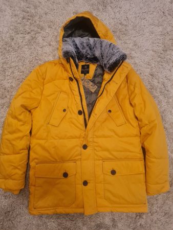 NEUE Gelbe Winterjacke von Franco Bettoni Gr. 50