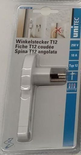 Spine: Winkelstecker | T12 | NEU! – Nuovo e nell'imballaggio originale da Schongau venduto da lanobe 2