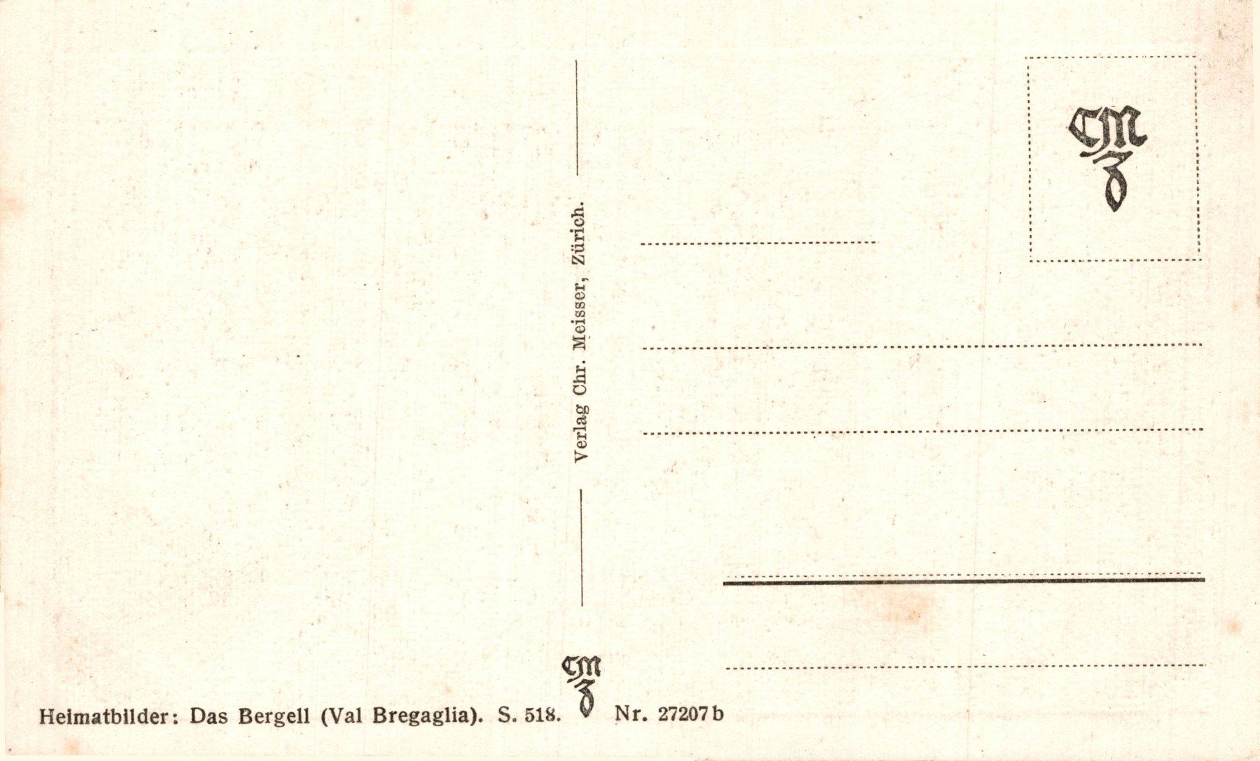 Cartoline postali: Bondo. Steinbogenbrücke "Punt copia" – Usato da Bronschhofen venduto da Astore 1