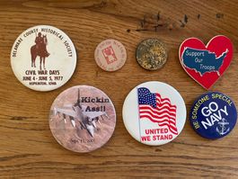 Lot de badges patriotiques us army