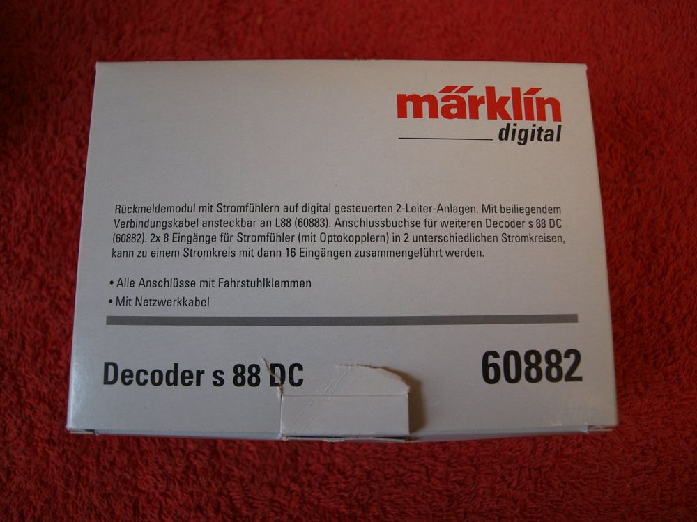 Märklin 6088 Decoder S 88 Rückmeldemodul OVP (D'occasion) à St-Aubin