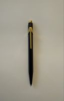 Kugelschreiber Caran d'Ache 858 schwarz goldfarben gebraucht