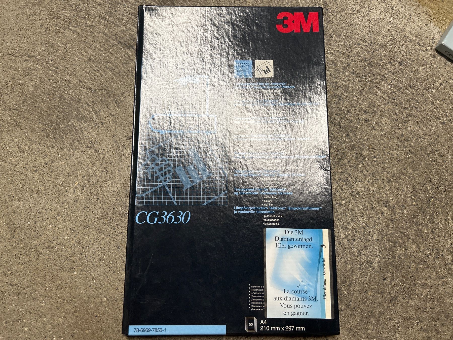 Folien: 3M CG3630 Transparenfolie für Tektronix Extralang NEU – Neu und originalverpackt aus Regensdorf von Spyke55