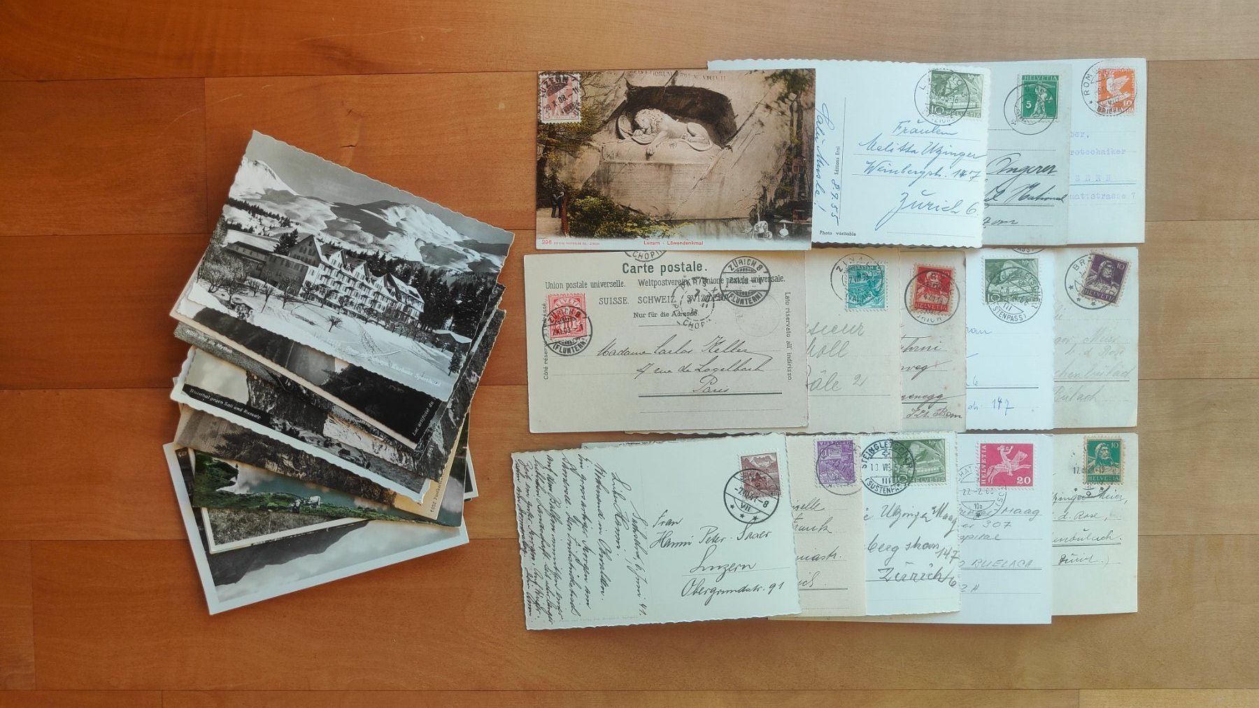 Cartes postales: Super Posten, Lot mit 170 kleinformatigen CH Ansichtskarten – D'occasion à St. Erhard par Chaeferli6 6