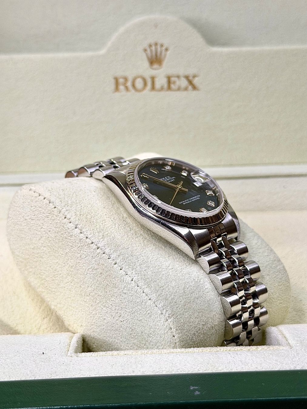 Rolex Orologi: Rolex Datejust 31 / Full set Suisse / Blue Diamonds – Usato da Nyon venduto da Lunas_Watches 1
