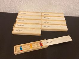 Mikado - Spiele, 10 Stück, jede Box ist ca. 19x4x3 cm