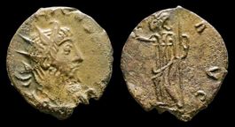 Tetricus I, Antoninianus, barbarische Imitation (ca. 271–274
