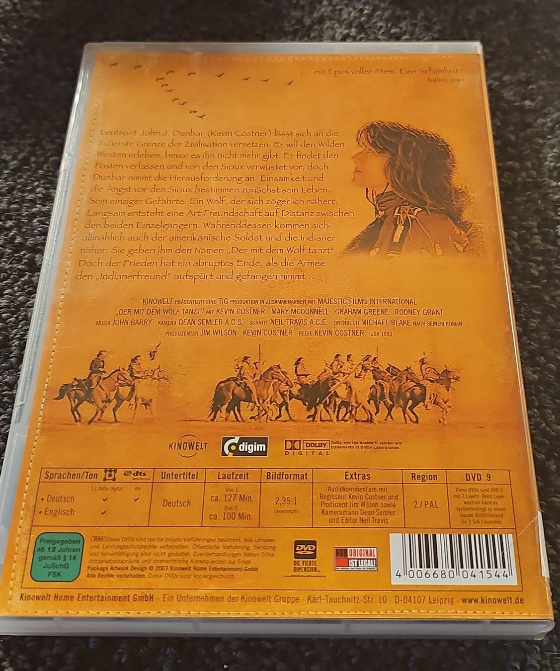 Tutti i DVDs: Der mit dem Wolf tanzt(23550) – Usato da Ruswil venduto da jan_bxl5 1