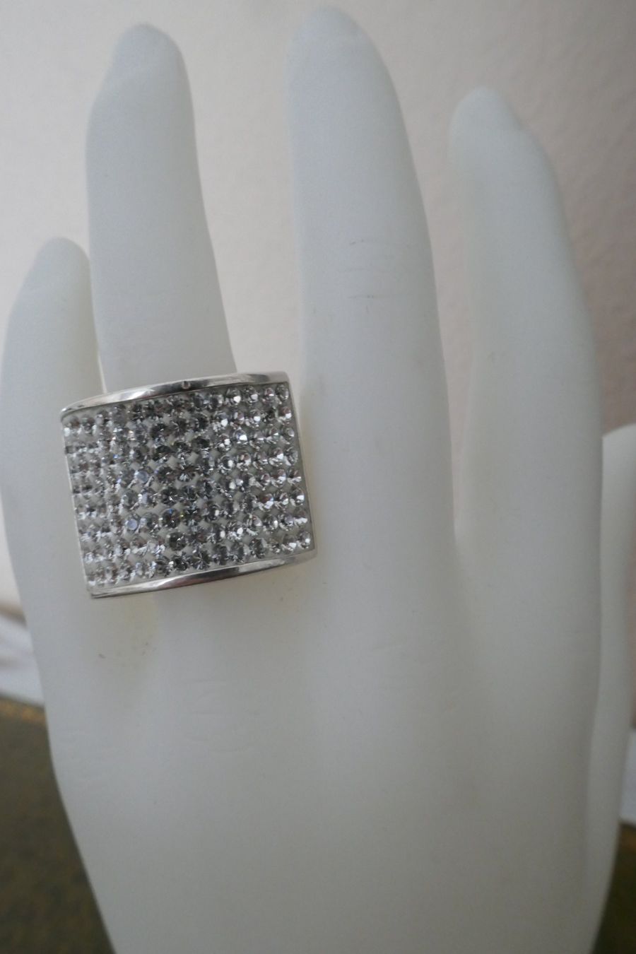 Ringe: Vintage Silberring mit Swarovski – Gebraucht aus Muttenz von einfach-schoen 2