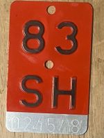 SH 83 - VELONUMMER - FAHRRADSCHILD - PLAQUE DE VELO - SH 83