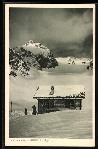 Cartoline postali: Jürg Jenatschhütte /Engadin, Berghütt – Usato da Berlin venduto da bartko-reher