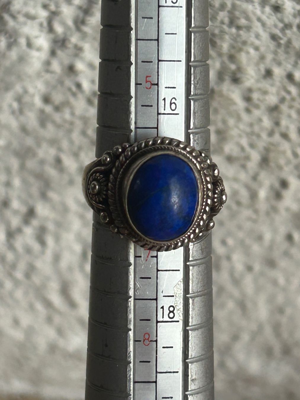 Anelli: Vintage Silber Ring mit Lapislazuli Stein (Gr.53) – Usato da Laufen venduto da belleskulptur 8