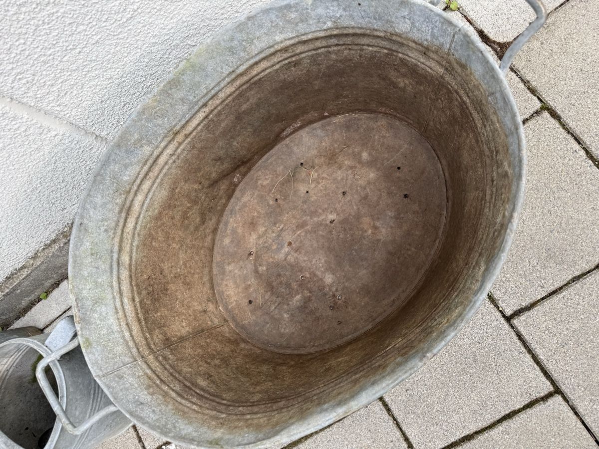 Altre Decorazioni per giardino: Set verzinkte Wanne und 2 Giesskannen – Difettoso da Elgg venduto da dan_f8gv 3