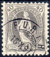STEHENDE HELVETIA 40 RP 69D 1897 ERHALT SIEHE SCAN - H83