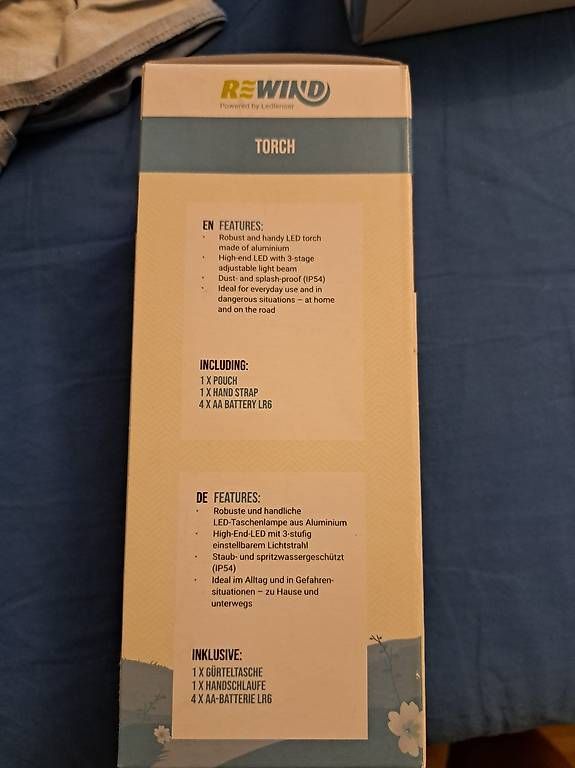 Lampes: REWIND LED Taschenlampe / Torch Flashlight  NEU & OVP – D'occasion à Basel par sha_wj5p 1