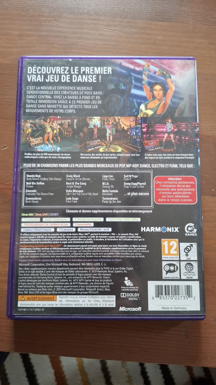 Giochi: Dance Central Kinect pour Xbox 360 - Jeu de danse fun! – Usato da Fiaugères venduto da Fiaugeres1609 1