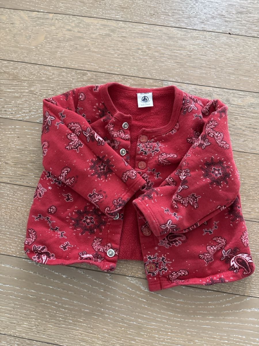 Petit Bateau Vestes & Manteaux: Petit Bateau Cardigan Size 18m/81cm red pattern – D'occasion à Zürich par muz_5h6k 2