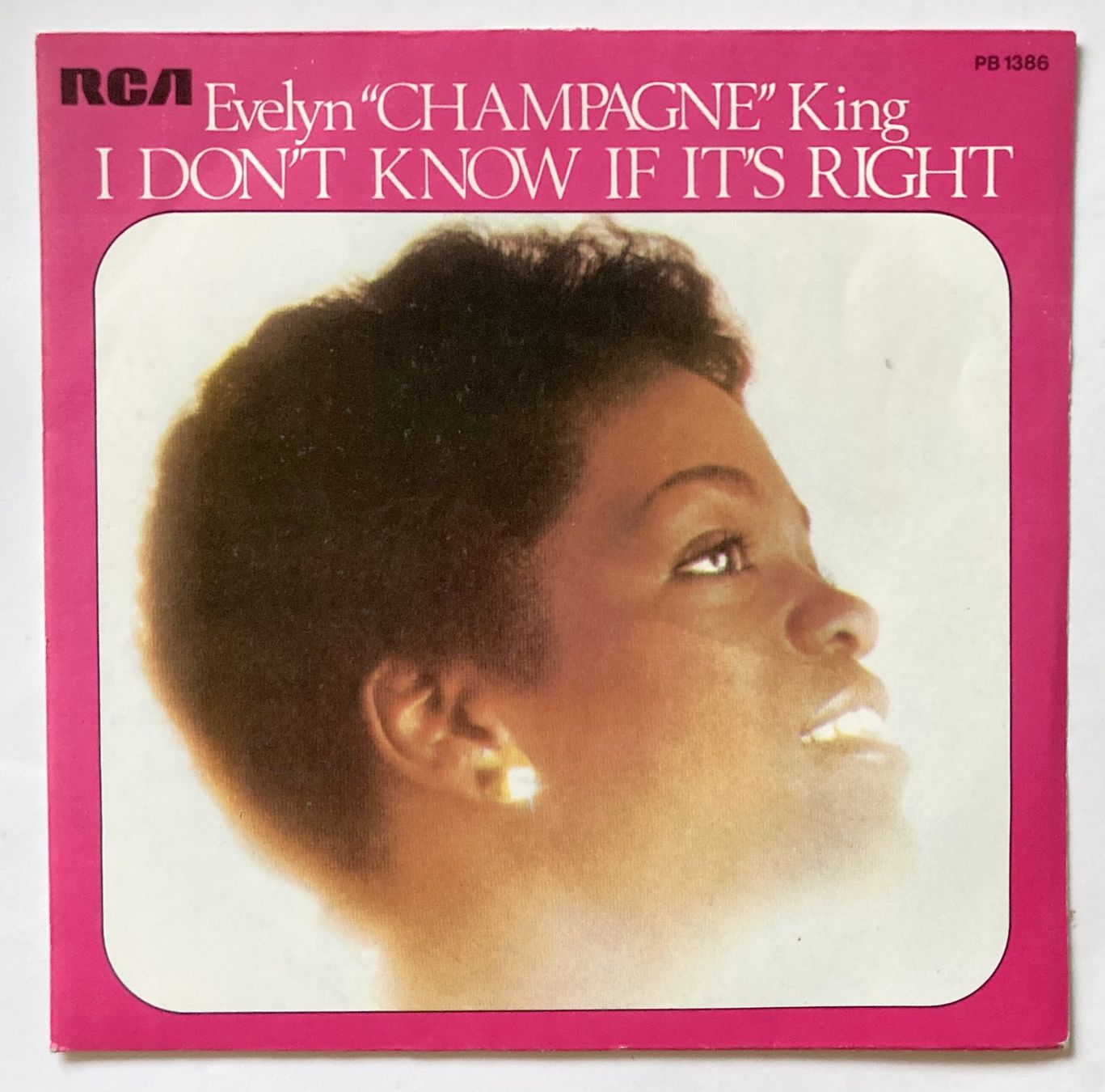 Dischi in vinile: EVELYN "CHAMPAGNE" KING - I DON'T KNOW IF IT'S RIGHT – Usato da Bottens venduto da hotter-than-hell