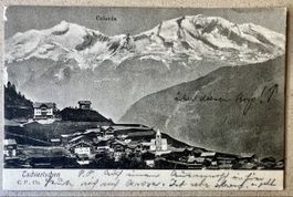 Alte AK Tschieetschen GR mit Calanda.1905