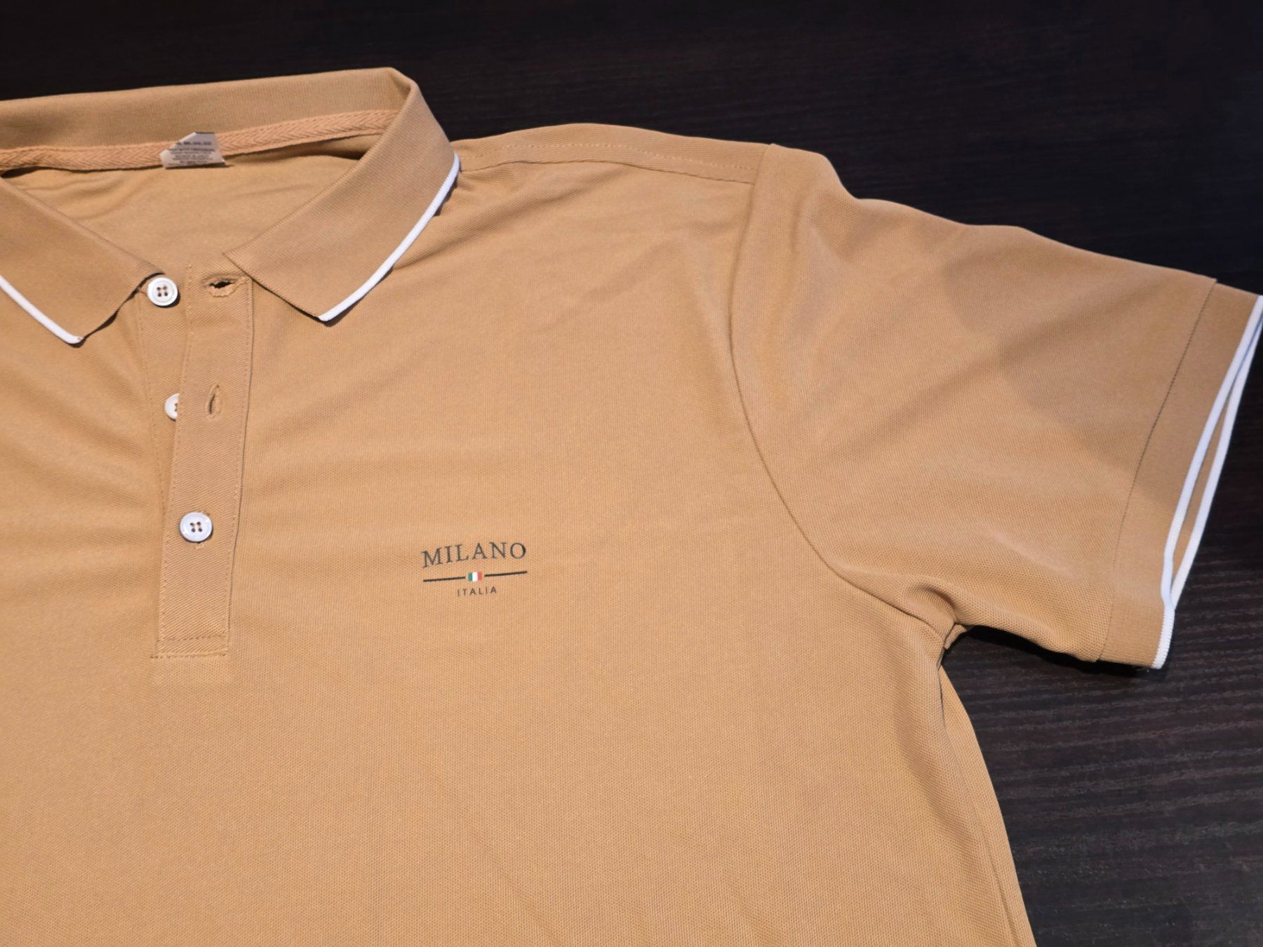 Magliette Polo: Polo beige pour homme T-L Neuf – Nuovo e nell'imballaggio originale da Les Verrières venduto da kitel79 1