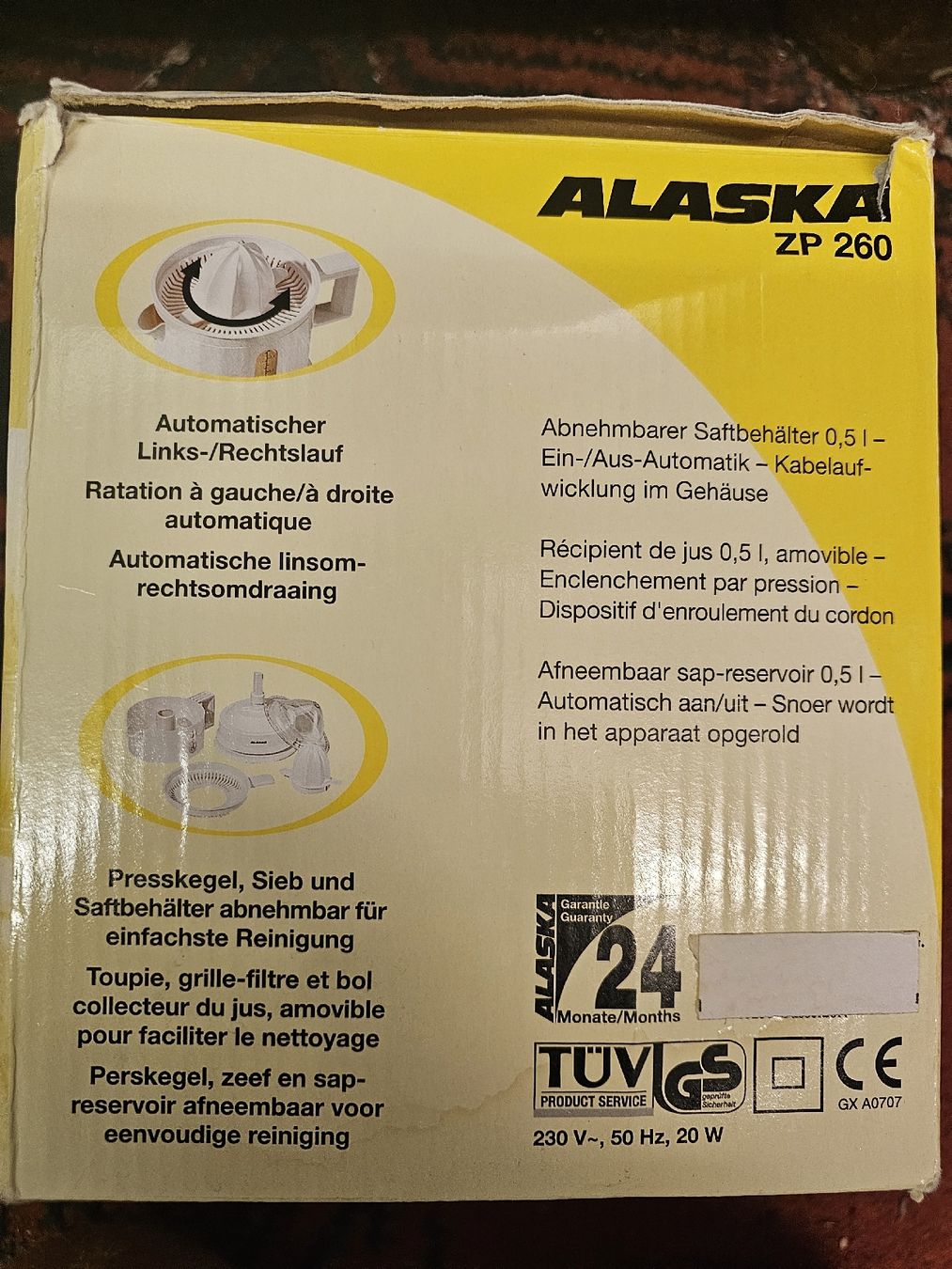 Elettrodomestici da cucina: Alaska Orange Pressmaschine – Nuovo e nell'imballaggio originale da Tägerwilen venduto da rmaerk 1