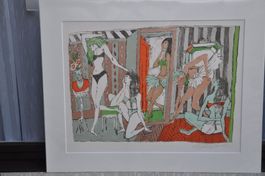 Alois Carigiet - Die Mädchen vom Ballett - Litho von 1982