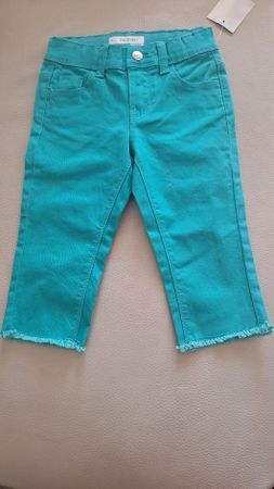 Pantalon turquoise fille neuf été taille 98/107