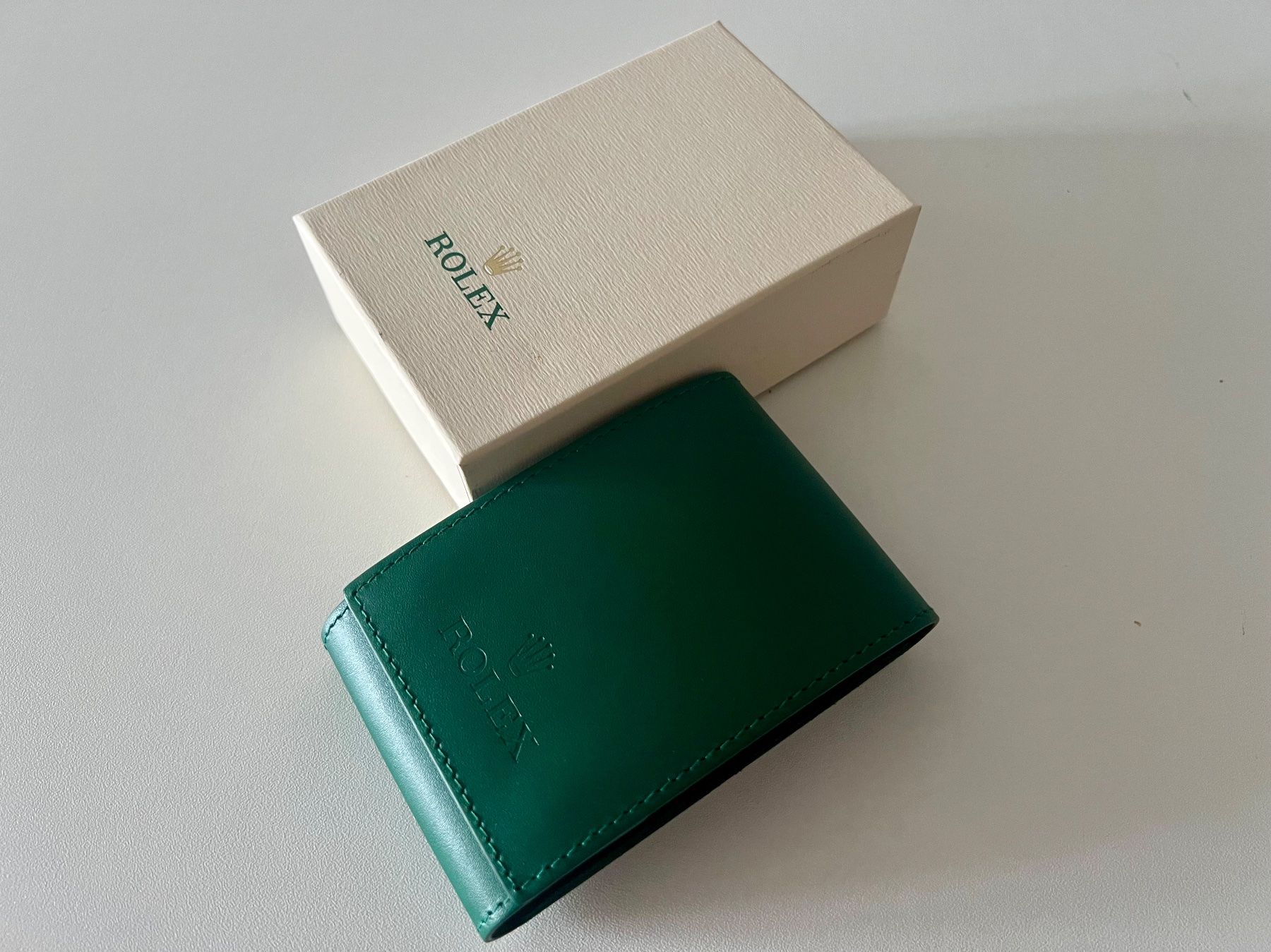 Rolex Orologi: ROLEX current green service box (travel box), with outerbox – Nuovo e nell'imballaggio originale da Mont-sur-Lausanne venduto da vmi_ym5l 4