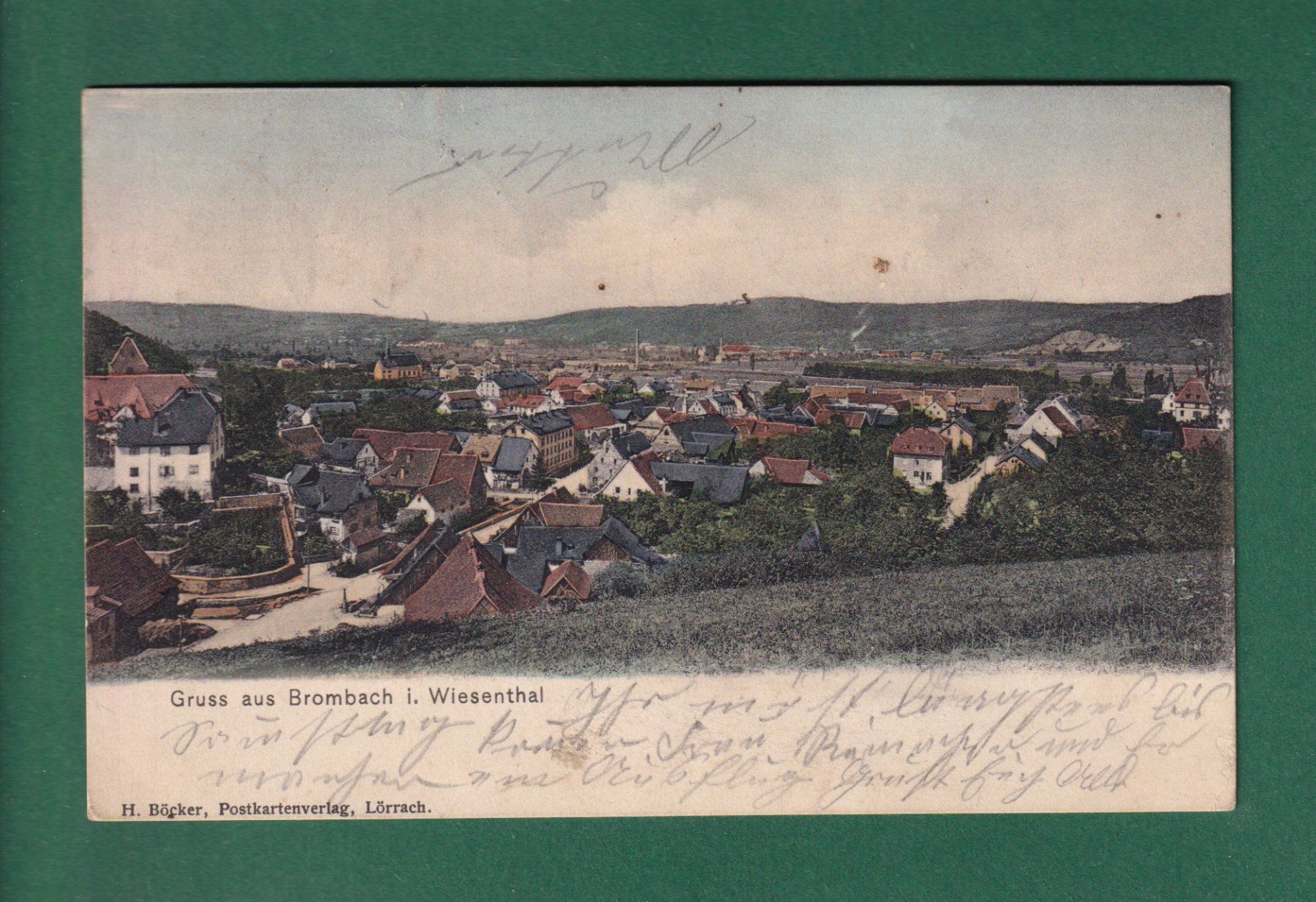 Ansichtskarten: Gruss aus BROMBACH Lörrach - 1911 – Gebraucht aus Pully von nicecards-shop