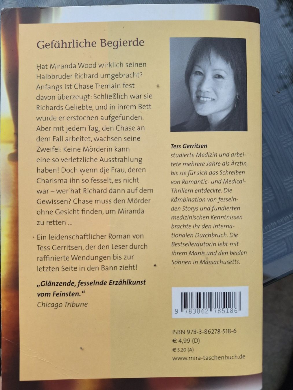 Bücher: TB Tess Gerritsen - Gefährliche Begierde – Gebraucht aus Eiken von Lashar 1