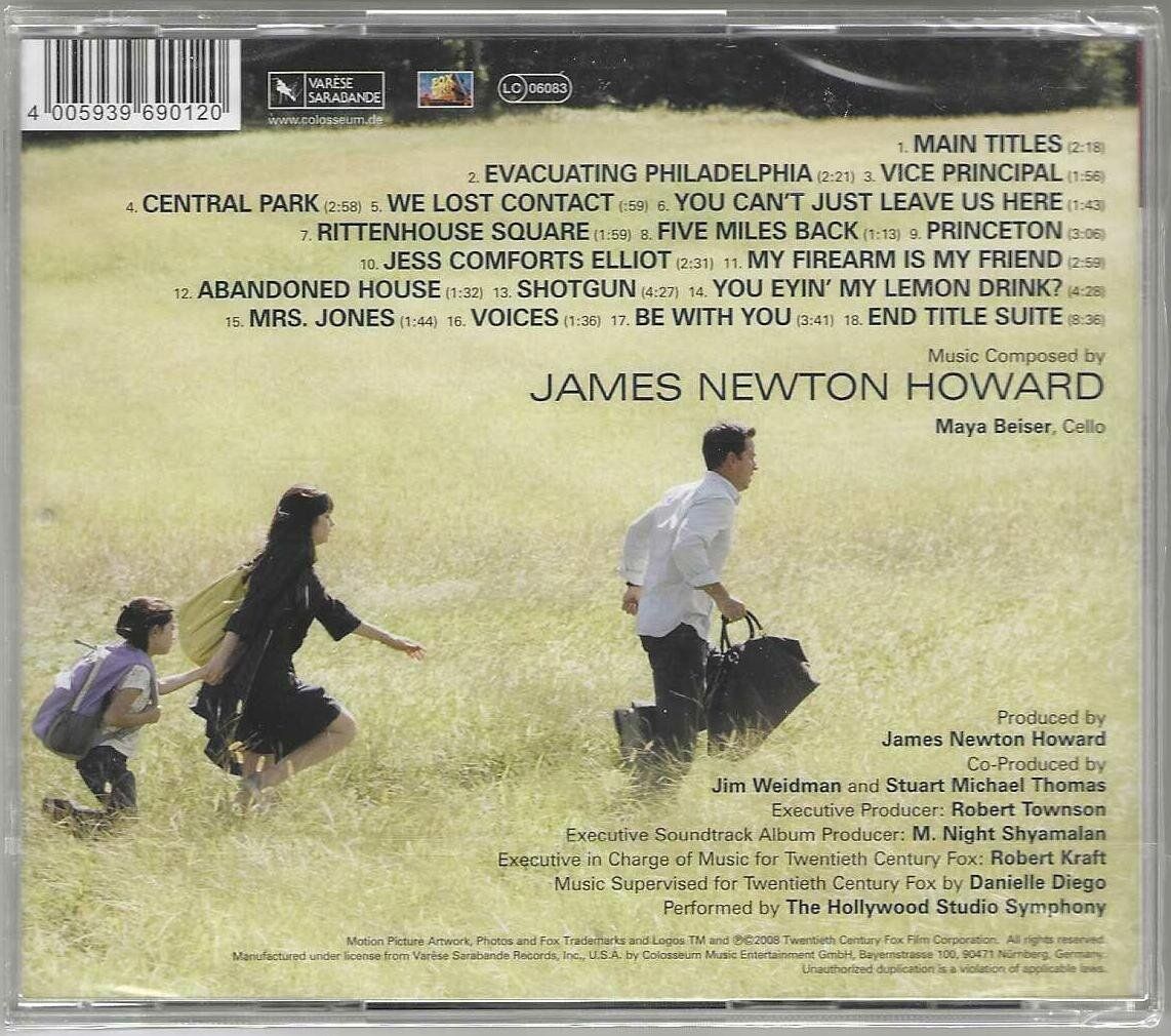 CDs: James Newton Howard - The Happening – Neu und originalverpackt aus Genève von CDLPBookS 1