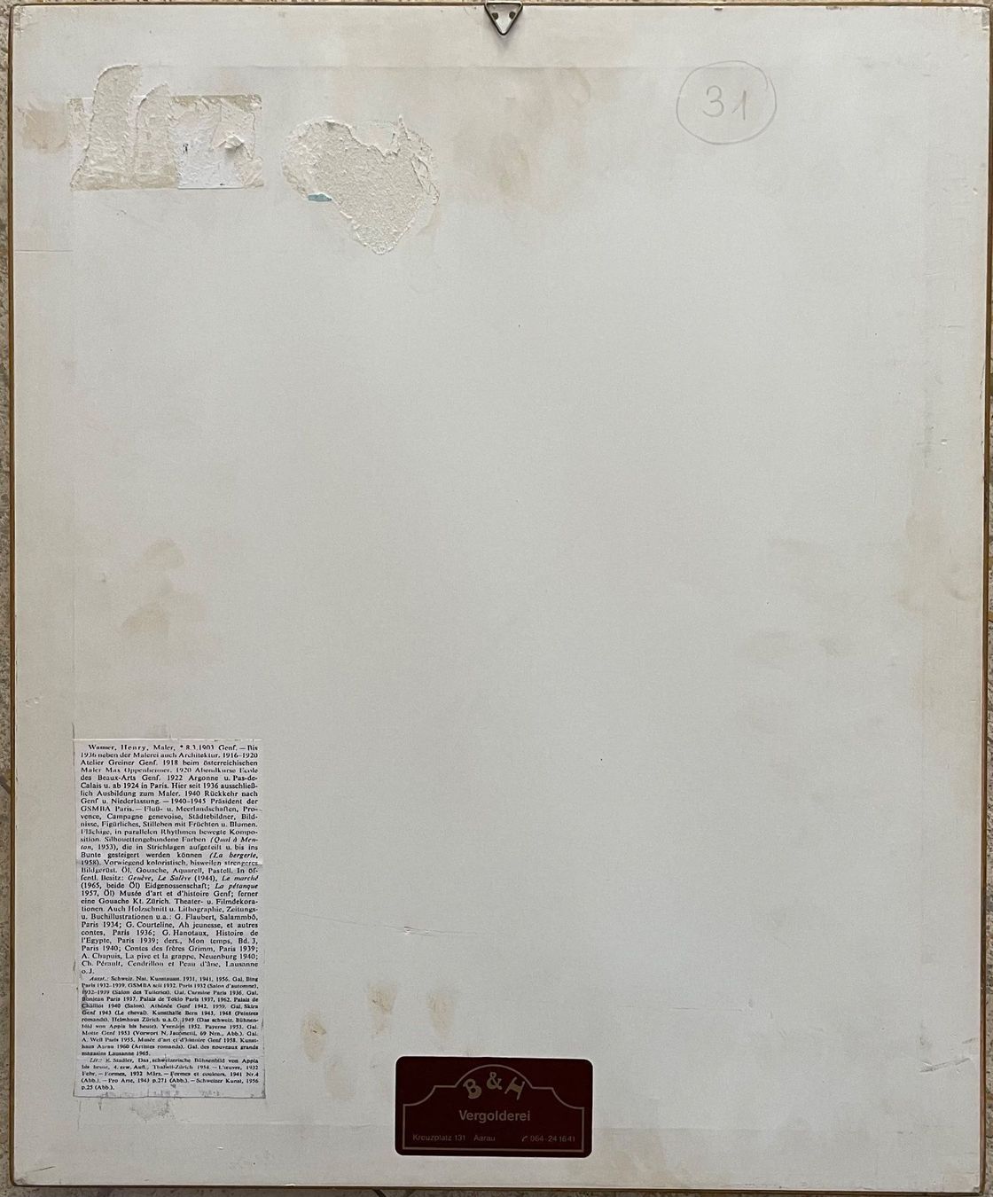 Dipinti: Wanner Henry (1903-1986) – Usato da Grosshöchstetten venduto da Perle1951 3