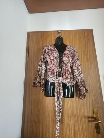 Veste imprimée Bigg Bull T.U, 70% soie  30% P.E