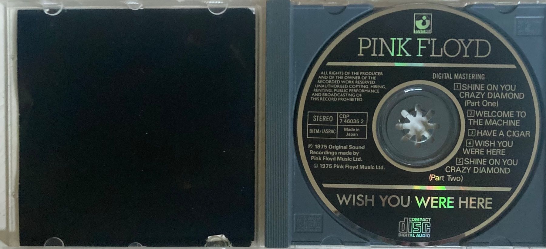 CD: PINK FLOYD - WISH YOU WERE HERE – Usato da Poliez-Pittet venduto da Newtown-Records 2