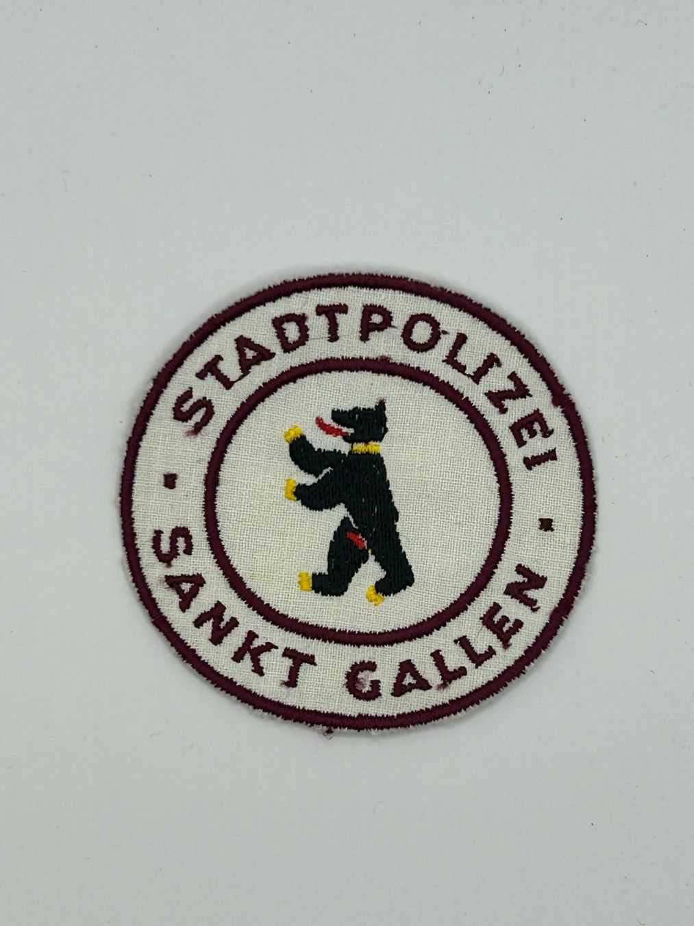 Swiss Placchette & Badge: Selten uraltes Abzeichen Stapo St. Gallen – Usato da Schaan venduto da Auring61