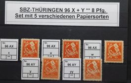 SBZ Thüringen speziel Mi-Nr.96 X+Y Postfrisch Tadellos
