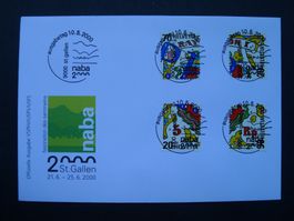 2000 FDC Nr. W85 - W88 mit ET - Vollstempel
