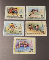 Elfenbeinküste 1979 olympische Spiele satz briefmarken