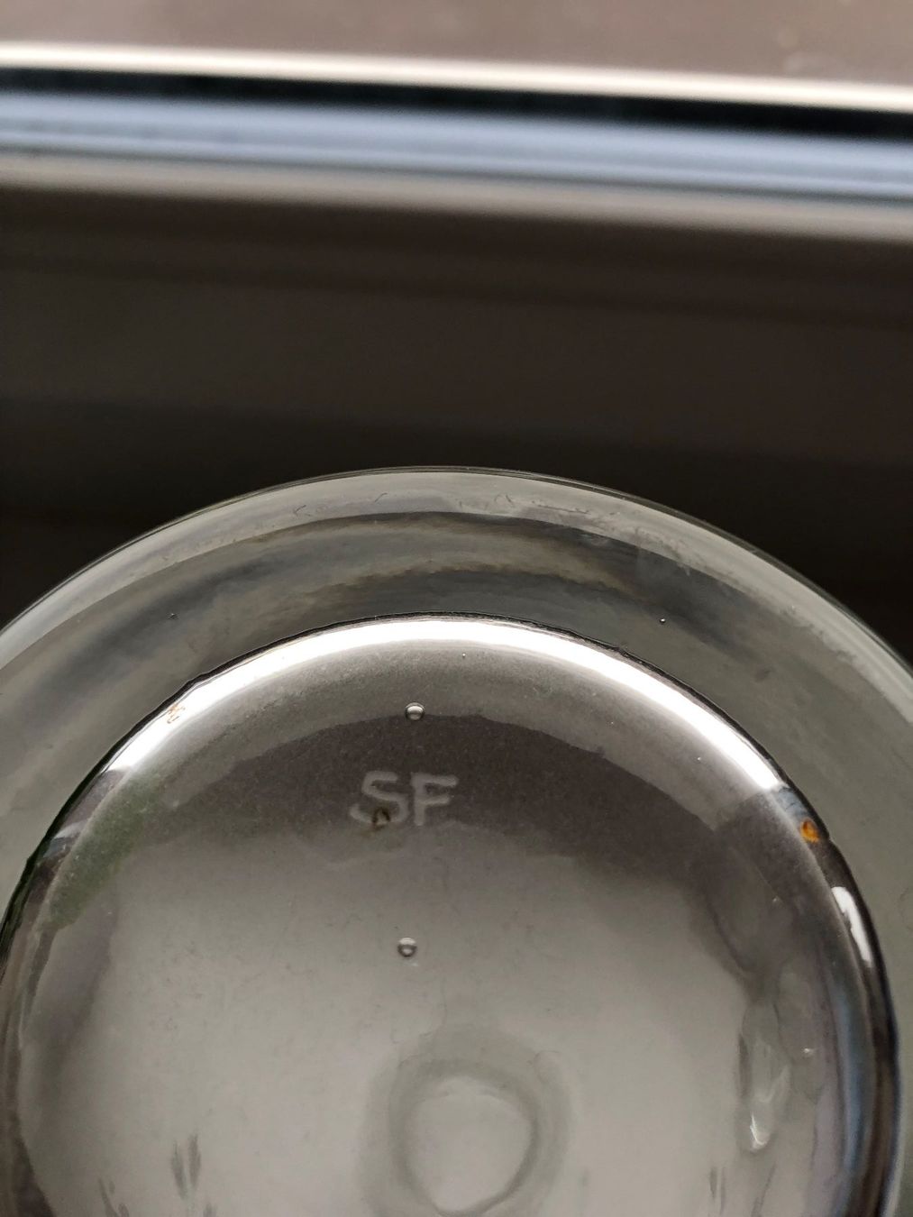 Caraffe: Glaskaraffe mit 2 Gläsern, Blumenmuster in Handarbeit – Usato da Rickenbach ZH venduto da Topas014 2